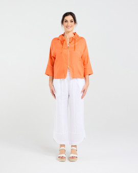 Blackstone Victoria Zip Front Jacket - Gold Zip