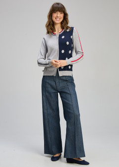 Z & P Stripe Spot Zip Up