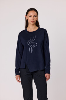 Duo Hazel Merino  Top - Ink