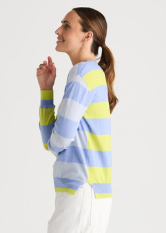 Z & P Coastal Stripe Top - Bluebell