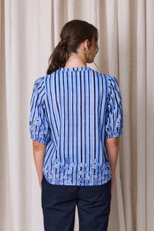 Newport Shore Stripe Blouse