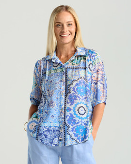 Blackstone Darrell Gathered Waist Top