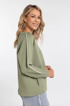 Moss Mila Sweat - Khaki