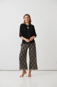 Holmes & Fallon Crochet Jacket - Black
