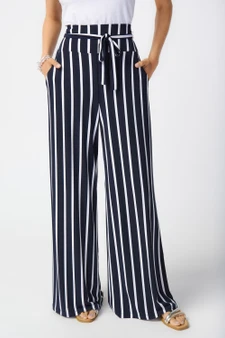 Joseph Ribkoff High-waisted Striped Trousers 