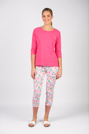 Vassalli Boat neck 3/4 Sleeve Top Vassalli Boat neck 3/4 Sleeve Top