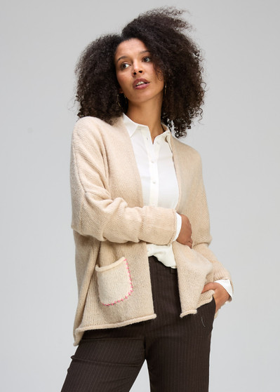 Z & P Bloom Back Cardigan - Mink