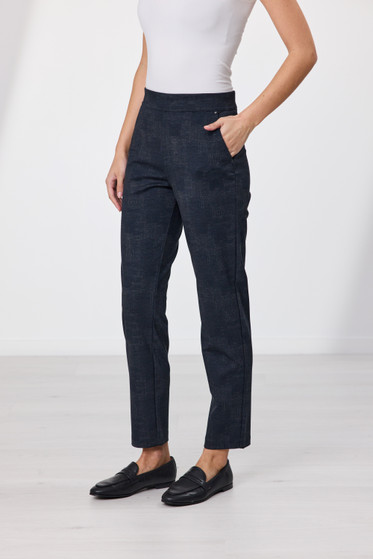 Newport Owen Ponti Pant - Navy Grid