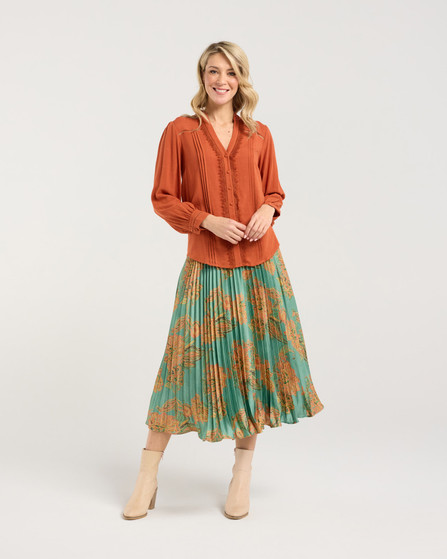 Blackstone Liberty Ruffle Neck Blouse
