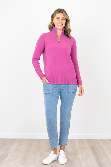 Bromley  Hannah Wool Zip Sweater