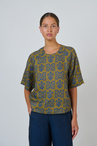 Naturals Linen Top - Motif