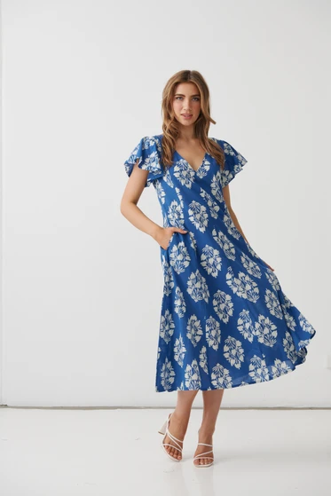 Holmes & Fallon Floral Block Dress
