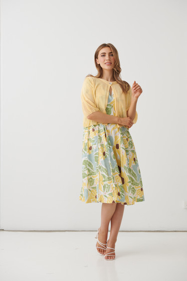 Holmes & Fallon Crochet Jacket - Yellow
