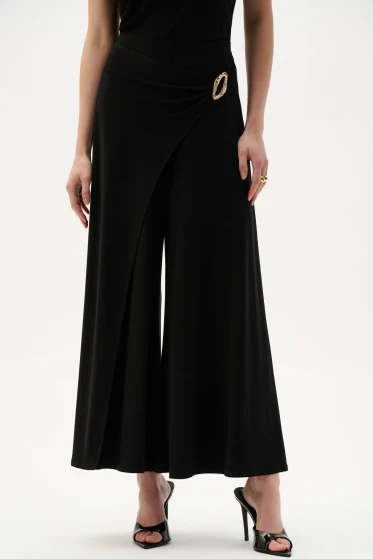 Joseph Ribkoff Culotte Pull-On Pants With Buckle Detail Style 