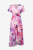 Joseph Ribkoff Chiffon Print Wrap Dress With Ruffle Detail Joseph Ribkoff Chiffon Print Wrap Dress With Ruffle Detail