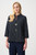 Joseph Ribkoff Foil-Textured Jacquard Trapeze Jacket