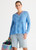 Z & P Floral Pointelle Vee - Cornflower