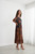 Caju Print Square Neck Dress