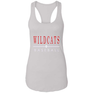 BASEBALL | Ladies' WILDCATS Baseball Century Sports Racerback Tank - Red Logo in 12 Team Colors | Mascots, Etc. BASEBALL | Ladies' WILDCATS Baseball Century Sports Racerback Tank - Red Logo in 12 Team Colors | Mascots, Etc.