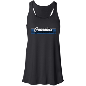 CRUSADERS Ladies' Racerback Bleacher Tank Royal Blue Logo in 6 Team Colors CRUSADERS Ladies' Racerback Bleacher Tank Royal Blue Logo in 6 Team Colors