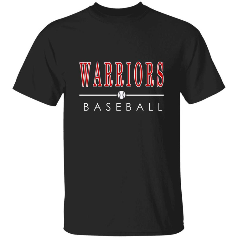 WARRIORS Baseball Century Sports Tee - Red Logo in 14 Team Colors BASEBALL 22