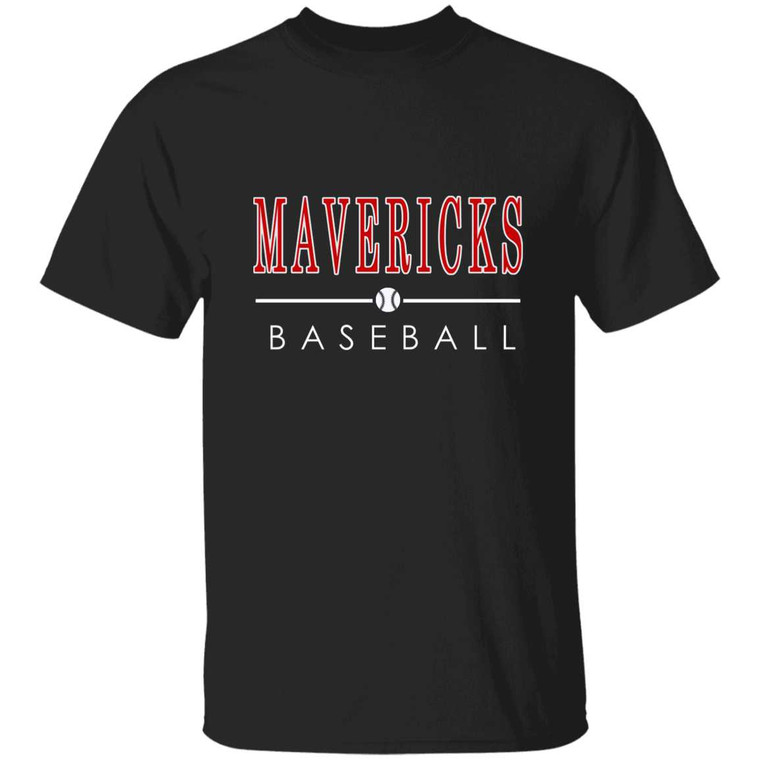 MAVERICKS Baseball Century Sports Tee - Red Logo in 14 Team Colors BASEBALL 22