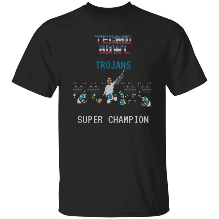 T-Shirts | TROJANS Techno Bowl Champion Tee (Blue) | Mascots, Etc.