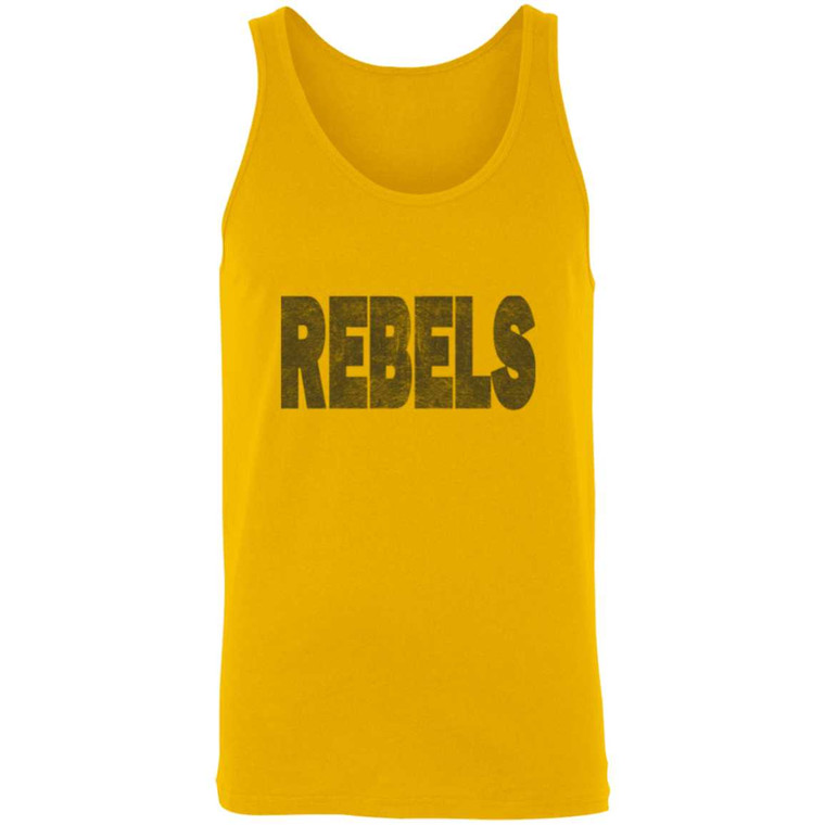 REBELS Pre-Faded PT Heather Tank (Style#A-BLK) REBELS Fan Gear 21