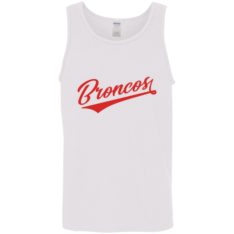 BRONCOS Baseball Style Logo Tank - Red Logo - 9 Team Colors
