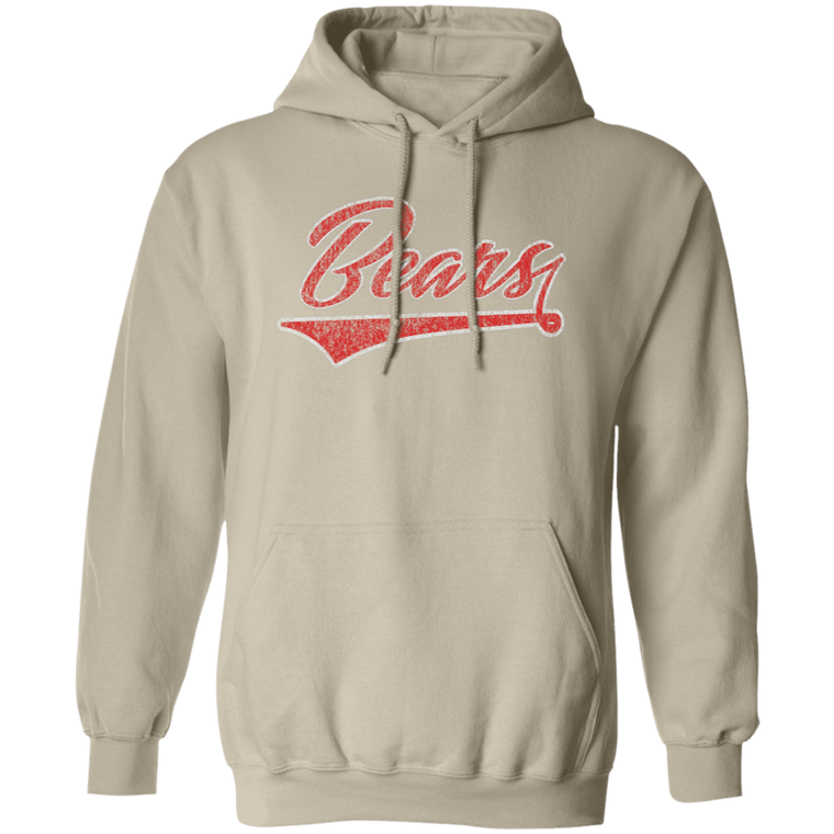 Distressed BEARS Baseball Hoodie - Red Logo - 14 Team Colors