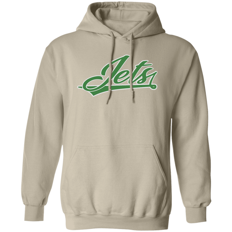 Classic JETS Baseball Hoodie - Kelly Green Logo - 16 Team Colors
