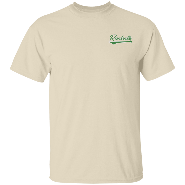 ROCKETS Baseball Club Style T-Shirt - Kelly Green Logo - 16 Team Colors