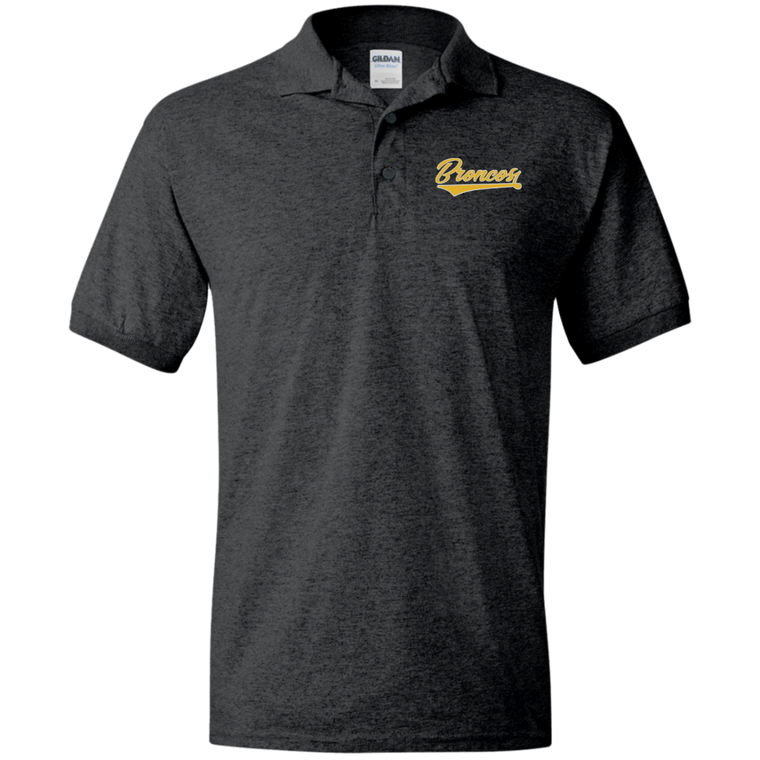BRONCOS Sideline Polo (Varsity Gold Baseball Logo/10 Team Colors)
