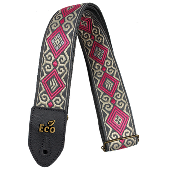 ECOStrap Guitar Pink Jacquard 2"