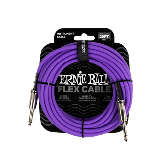 Ernie Ball Flex Instrument Cable 20Ft - Purple