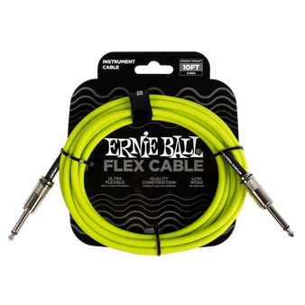 Ernie Ball Flex Instrument Cable 10Ft - Green