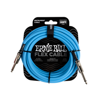 Ernie Ball Flex Instrument Cable 20Ft - Blue