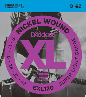 D'Addario Nickel Wound 09-42