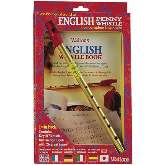 Waltons English Penny Whistle Book & Whistle