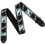 Fender 2" Mono Strap, Black/Light Grey/Blue