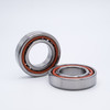 7001CTDULP4 Angular Contact Ball Bearing 12x28x8 Front/Side View