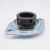 SAPFL201-8 Pressed Steel 2 Bolt Flange Locking Collar Ball Bearing Shaft Size 1/2" Side View