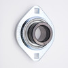 SAPFL202 Pressed Steel 2 Bolt Flange Locking Collar Ball Bearing Shaft Size 15mm Top View