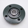 UCFC203 Round Flange Housing 4 Bolt w/ Set Screw Ball Bearing Shaft Size 17mm Bottom View