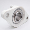 SUCVFL201-8 Plastic Oval 2 Bolt Flange 1/2" Back Left Angled View