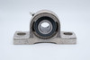 UCKP210-32 Nickel Plated Pillow Block Unit Bearing 2" Bore Back View