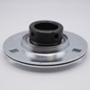 SAPF207-23 Press Steel 3 Bolt Flange Locking Collar Bearing 1-7/16" Bore Side View