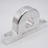 TBP44x10 2-Bolt Fixed Aluminum Pillow Block Housing Left Angled View