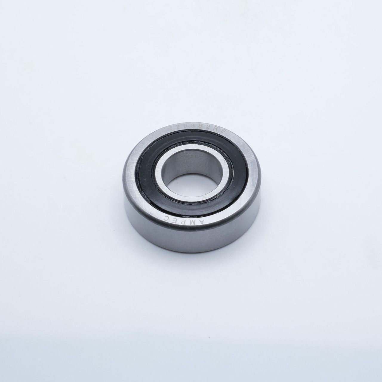 7203B-2RS Precision 40 Degree Angular Ball Bearing 17x40x12mm Front View