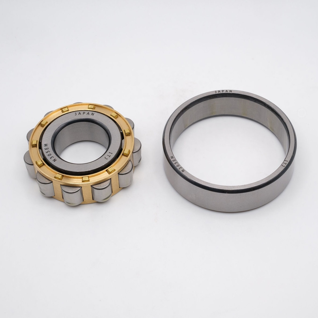 N208M Cylindrical Roller Bearing Brass Cage 40x80x18 - Bearings Direct